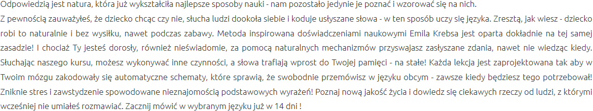 Efektywna Metoda Nauki Biłgoraj